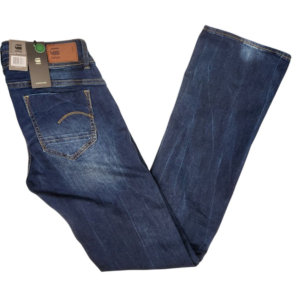NEW G-Star Raw Womens Midge Bootcut Dark Wash Denim Jeans 31/36